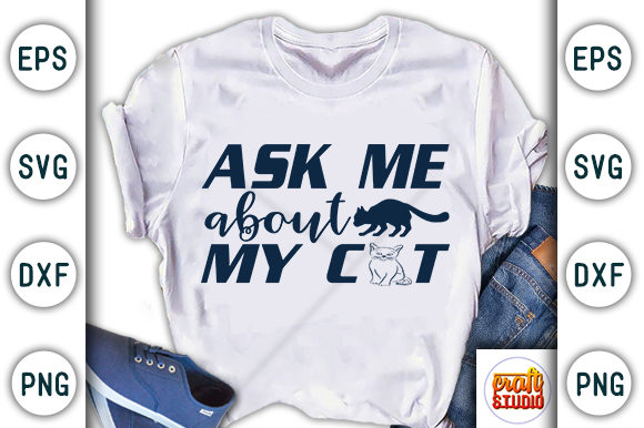 Ask Me About My Cat Embroidery Design Review