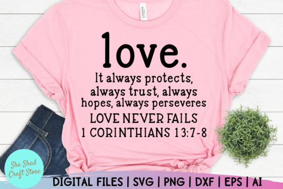 Bible Quote SVG – Love Never Fails Review for Real Projects