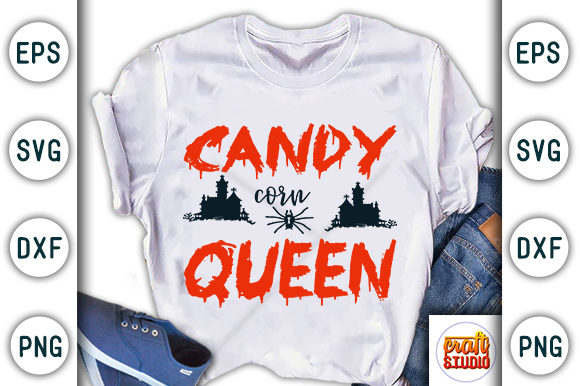 Candy Corn Queen: A Playful Embroidery Design for Spooky Season Projects