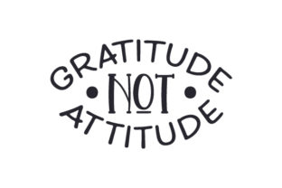 Gratitude Not Attitude Embroidery Design Review