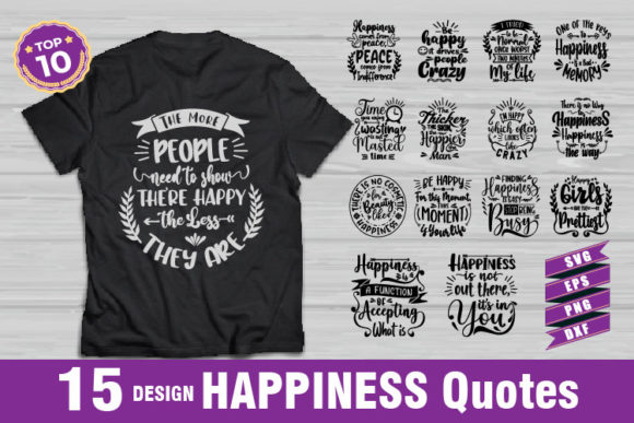 Happiness Quote SVG Cut File Bundle Review: A Designer’s Perspective