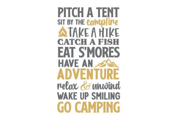 Pitch a Tent - Camping Quote Yellow Review for Real Projects